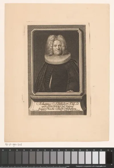 Portret van Johann Schlüter