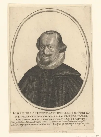 Portret van Johann Schmidt op 54-jarige leeftijd