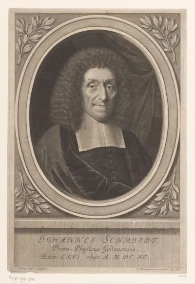 Portret van Johann Schmiedt op 56-jarige leeftijd