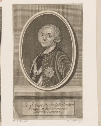 Portret van Johann Sebastian Haller von Hallerstein
