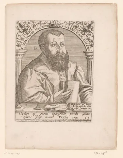 Portret van Johann Sebastian Pfauser