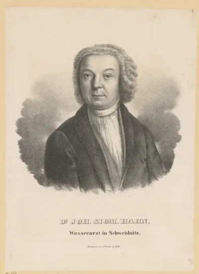 Portret van Johann Siegmund Hahn