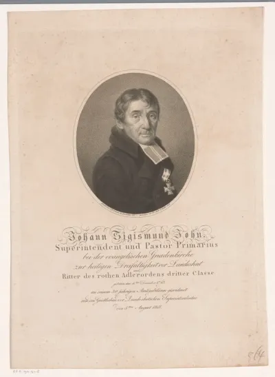 Portret van Johann Sigismund John