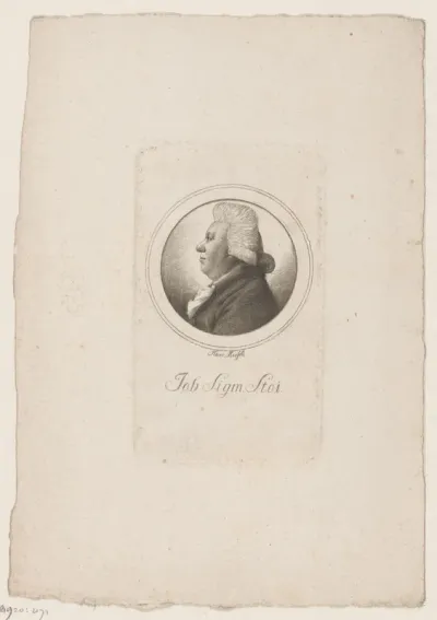 Portret van Johann Sigmund Stoy