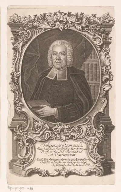 Portret van Johann Simonis