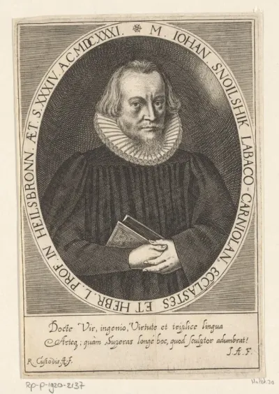 Portret van Johann Snoilshik op 34-jarige leeftijd