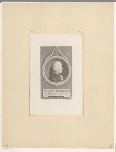 Portret van Johann Stephan Bernard