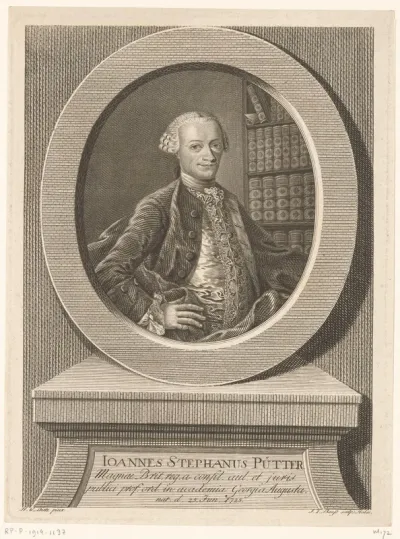 Portret van Johann Stephan Pütter