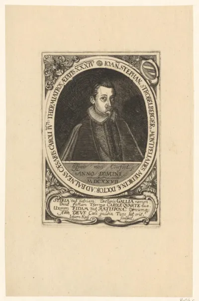 Portret van Johann Stephan Strobelberger op 34-jarige leeftijd