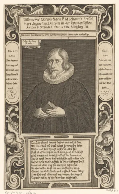 Portret van Johann Steudner op 29-jarige leeftijd