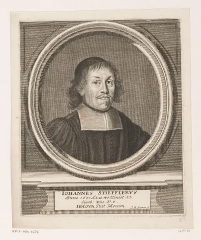 Portret van Johann Stieffler