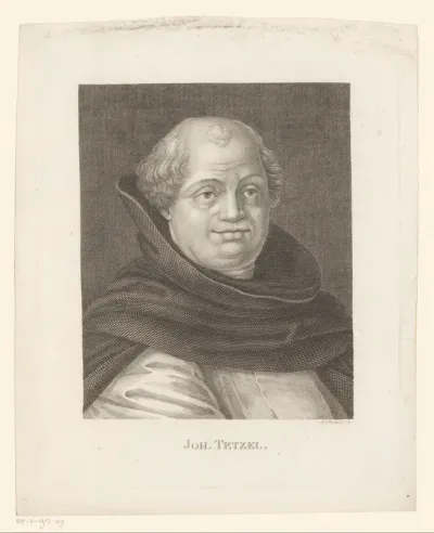 Portret van Johann Tetzel