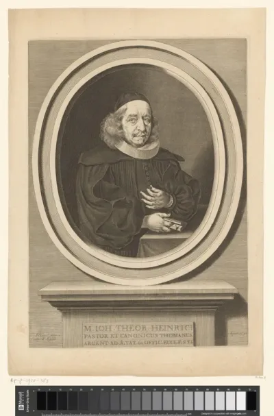 Portret van Johann Theobald Heinricus