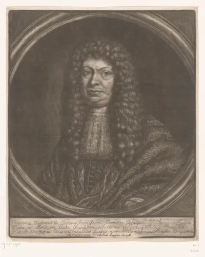 Portret van Johann Theodor Caspars