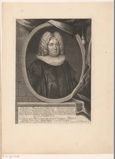 Portret van Johann Theodor Heinson