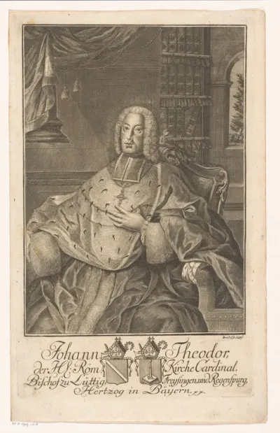 Portret van Johann Theodor von Bayern, bisschop van Regensburg en Luik