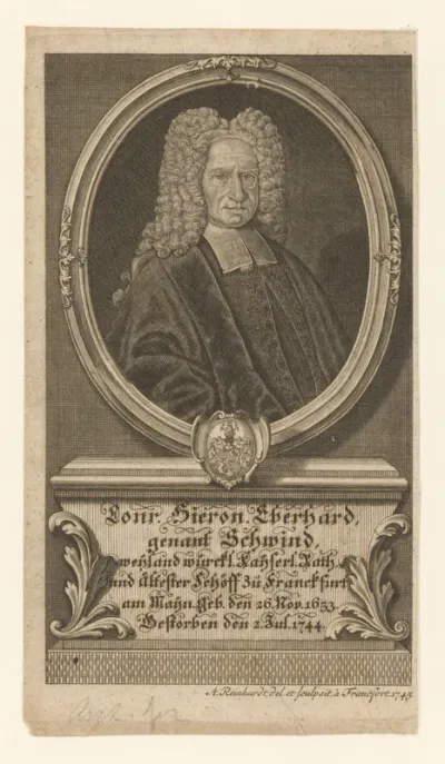 Portret van Johann Thomas Eberhard