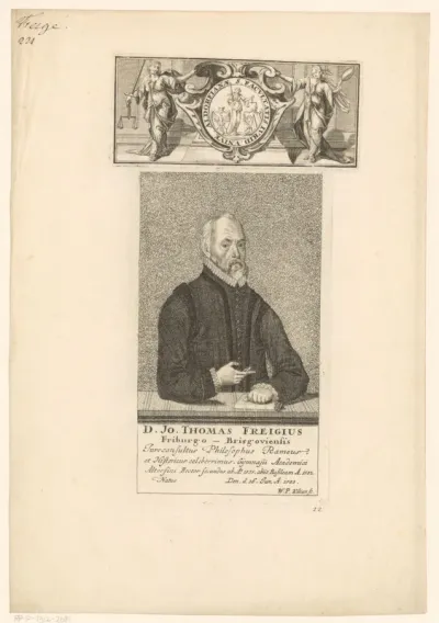 Portret van Johann Thomas Freige