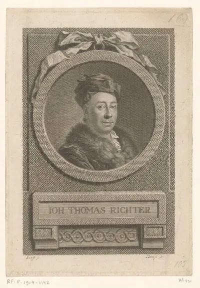 Portret van Johann Thomas Richter