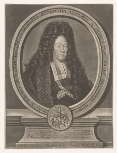Portret van Johann Thomas von Rauner