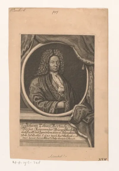 Portret van Johann Tobias Bertuch