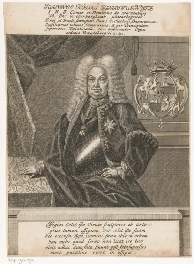 Portret van Johann Tobias Ignatz Nytz von Warttenburg