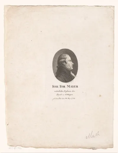 Portret van Johann Tobias Mayer