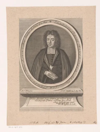 Portret van Johann Tobias Mühlberger