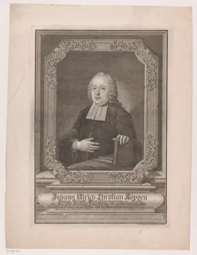 Portret van Johann Ulrich Christian Köppen