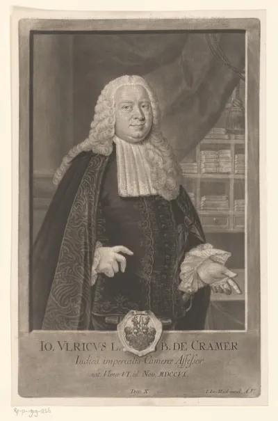 Portret van Johann Ulrich Freiherr von Cramer