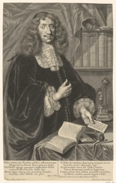 Portret van Johann Ulrich Fridius