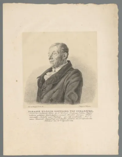 Portret van Johann Ulrich Gottlob von Schaeffer
