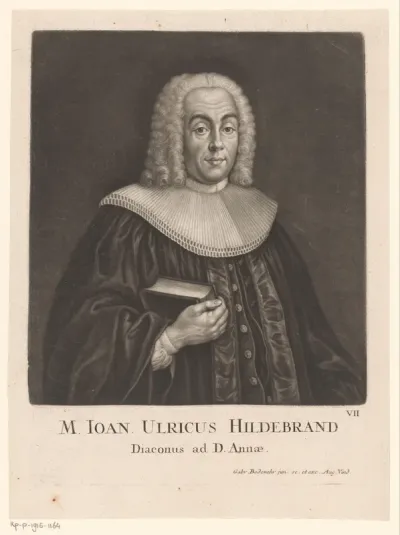 Portret van Johann Ulrich Hildebrand