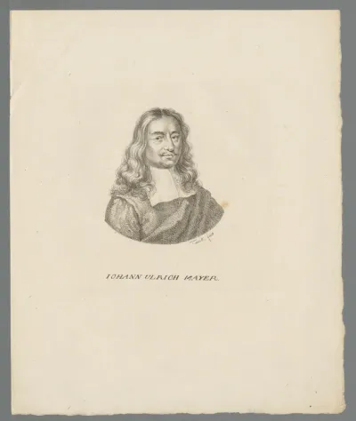 Portret van Johann Ulrich Mayr