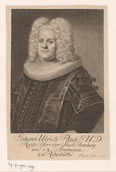 Portret van Johann Ulrich Pauli