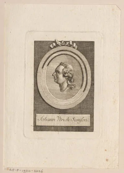 Portret van Johann Ulrich Samson