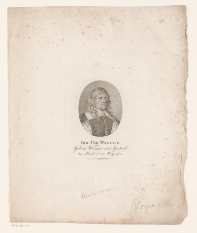 Portret van Johann Ulrich Wallich