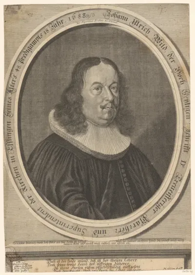 Portret van Johann Ulrich Wild op 48-jarige leeftijd