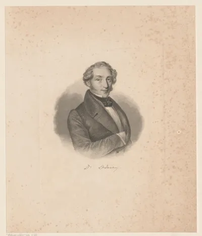 Portret van Johann Valentin Adrian