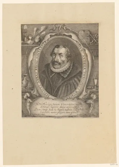 Portret van Johann Valentin Andreae