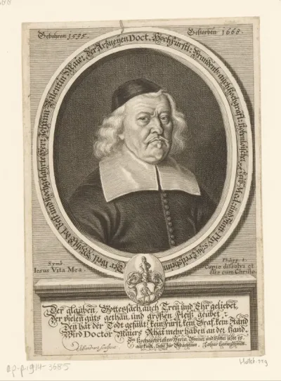 Portret van Johann Valentin Maier