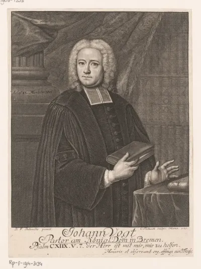 Portret van Johann Vogt op 40-jarige leeftijd