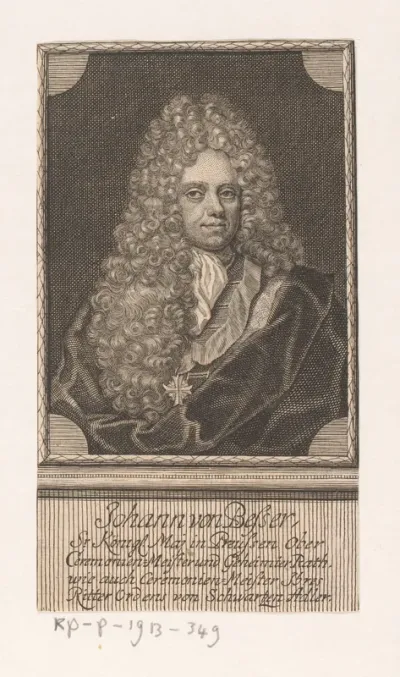 Portret van Johann von Besser