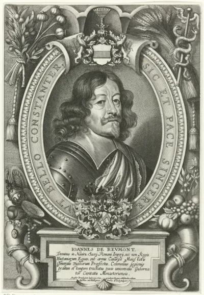 Portret van Johann von Reumont