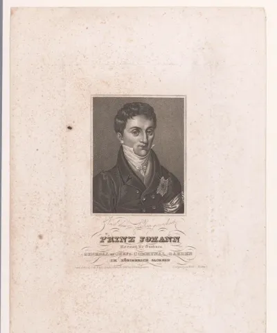 Portret van Johann von Sachsen