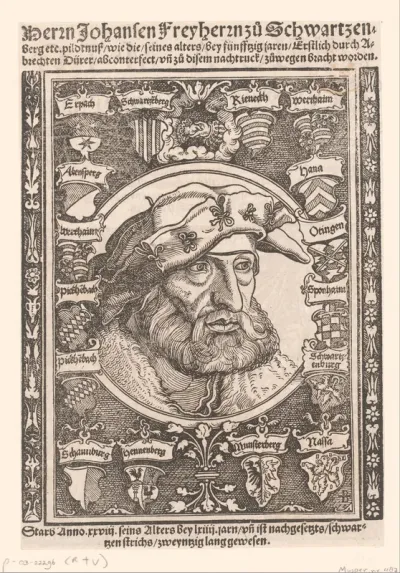 Portret van Johann von Schwarzenberg