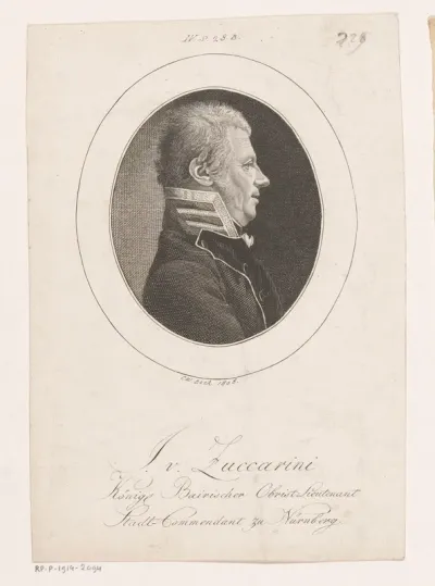Portret van Johann von Zuccarini