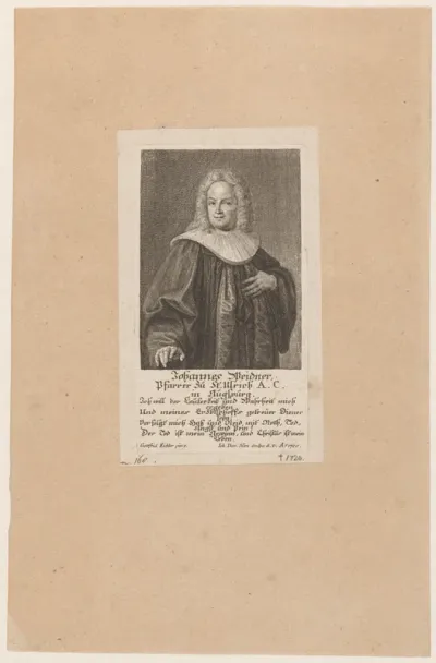 Portret van Johann Weidner