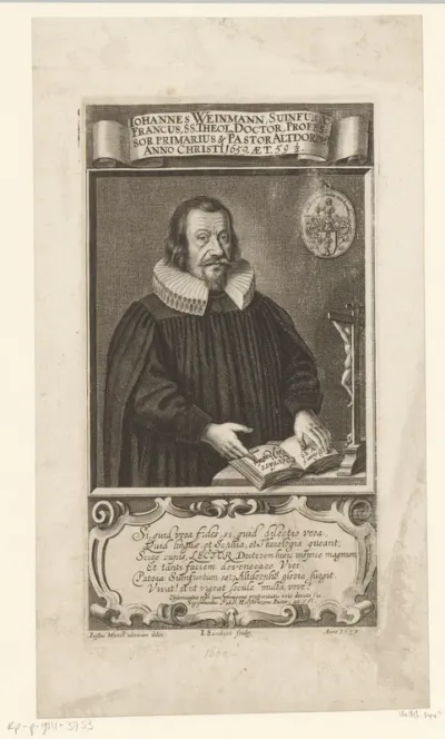 Portret van Johann Weinmann