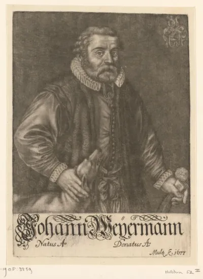 Portret van Johann Weyermann